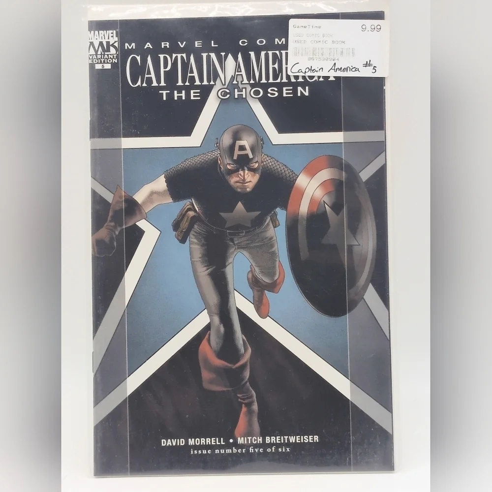 Captain America The Chosen Comic Book Set Of 7 # 1, 2, 2 variant, 3, 4, 5,6